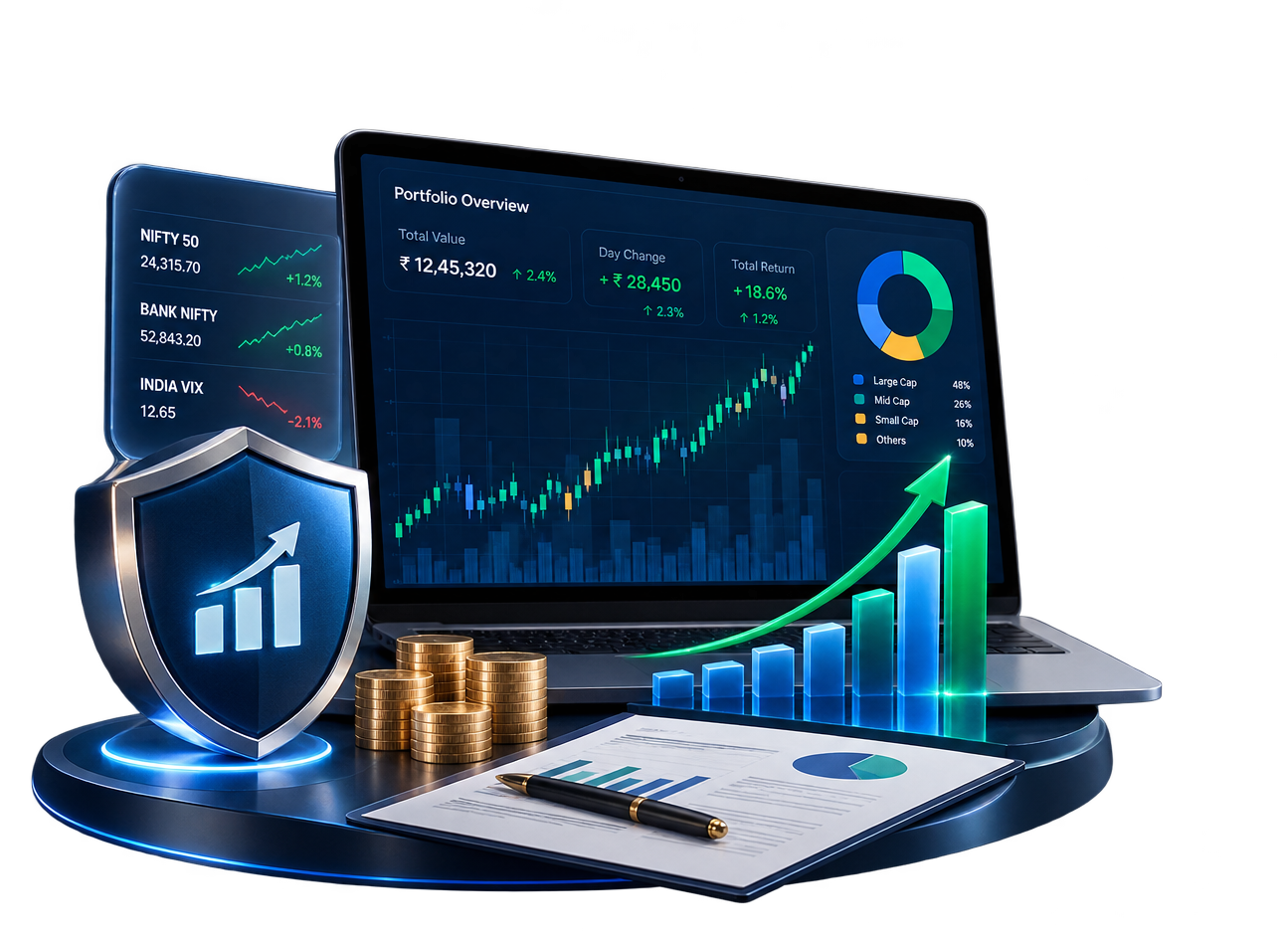 Portfolio growth dashboard